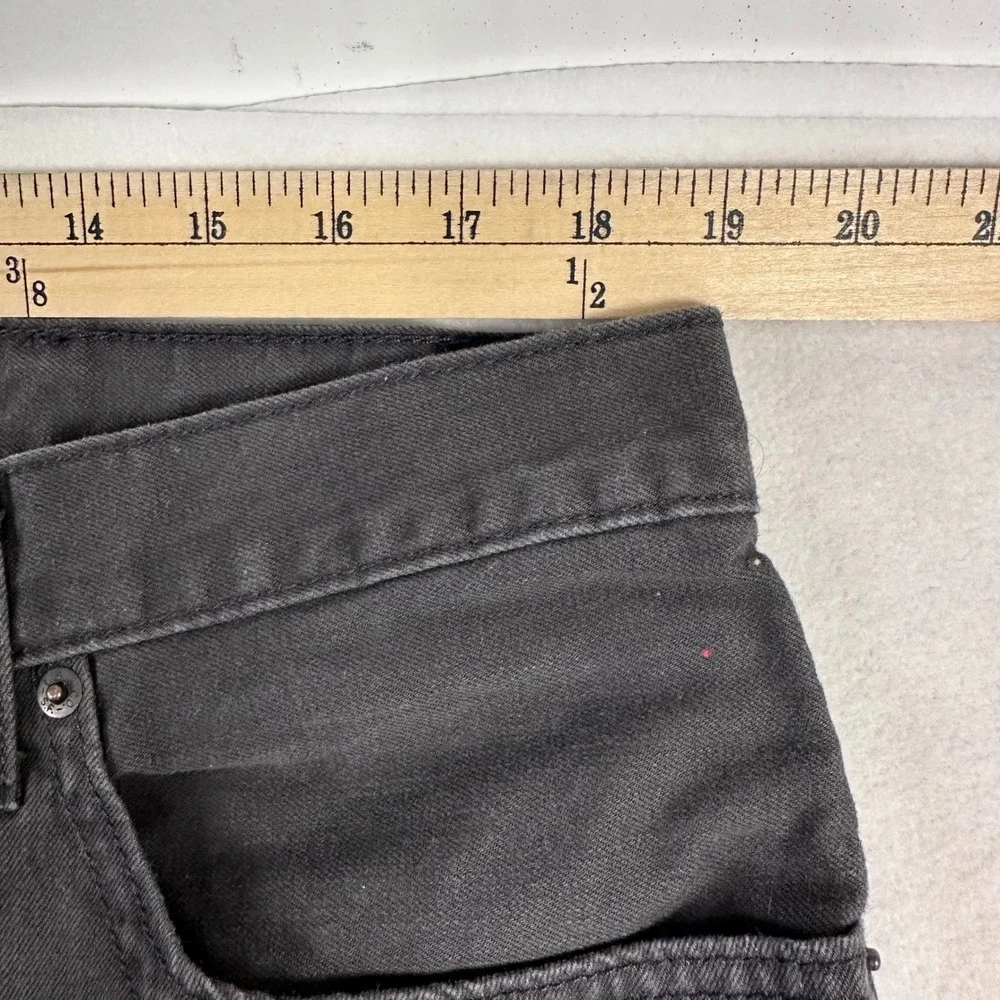 Levis 505 Regular Fit Jeans Mens 38x32 Gray Straight Leg Denim Pants 00505-0716